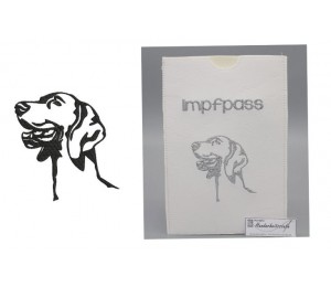 Stickdatei - Weimaraner Silhouette